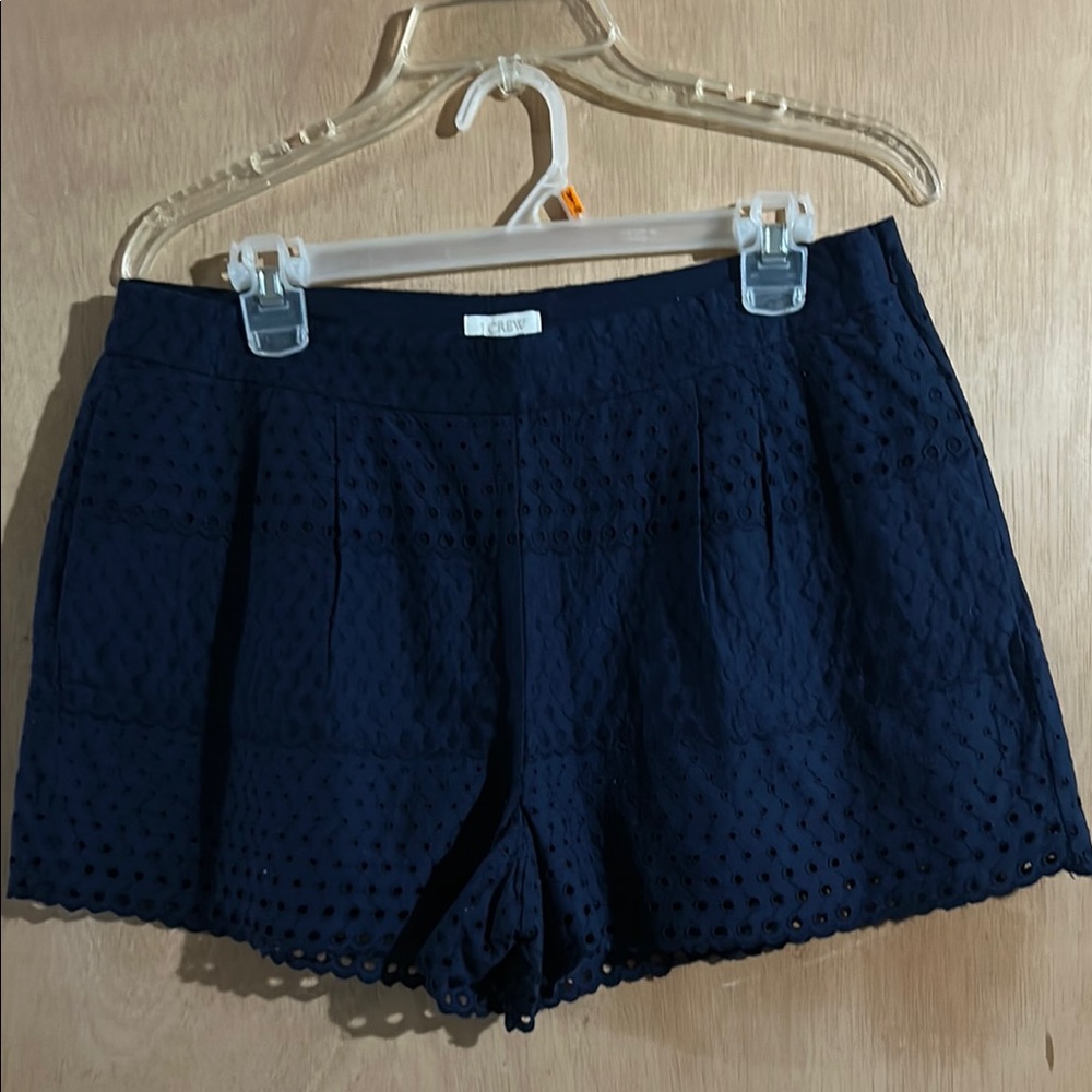 NWT J Crew Blue High Waist Shorts